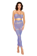 Load image into Gallery viewer, Crochet knit pattern bodystocking gown
