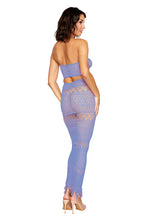 Load image into Gallery viewer, Crochet knit pattern bodystocking gown
