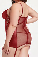 Load image into Gallery viewer, Bold & Seductive Two-Piece Vegan Leather Chemise & Panty Set