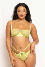 Load image into Gallery viewer, Fishnet bra set with underwire
