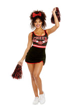 Load image into Gallery viewer, Four Piece Cheer Team Usa Costume Set. Printed Dress with Panty