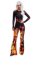 Load image into Gallery viewer, Flame Jumpsuit Costume Set