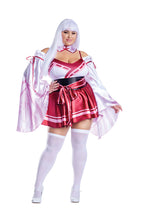 Load image into Gallery viewer, Sakura Shrine Maiden Costume Set, Kimono-Inspired Three-Piece Set