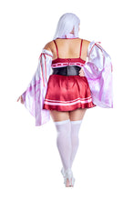 Load image into Gallery viewer, Sakura Shrine Maiden Costume Set, Kimono-Inspired Three-Piece Set