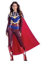 Load image into Gallery viewer, Superhero-Inspired Printed Bodysuit Costume – Two-Piece Set