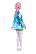 Load image into Gallery viewer, Queen Marie Two Piece Costume Set, Printed Satin Dress with Velvet Bows