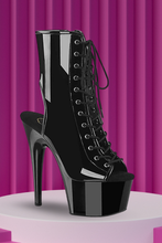 Load image into Gallery viewer, Open Toe Side Zip Ankle Boot