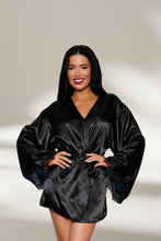 Load image into Gallery viewer, Open back satin robe