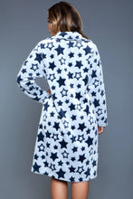 Load image into Gallery viewer, Ultra Soft Starry Print Robe – Luxurious Loungewear for Cozy Comfort