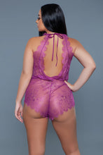 Load image into Gallery viewer, Reagan Romper with Plunging surplice neckline