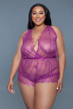 Load image into Gallery viewer, Reagan Romper with Plunging surplice neckline