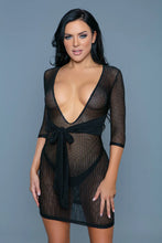 Load image into Gallery viewer, Isla Cover Up with Deep v plunging neckline