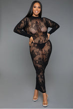 Load image into Gallery viewer, Innocent Touch Lace Maxi Dress Bodystocking – Elegant, Sultry & Sophisticated