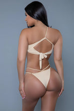 Load image into Gallery viewer, Ava Strappy One-Shoulder Bikini Set – Sexy Two-Piece Swimsuit with Keyhole Design & Brazilian Cut Bottom