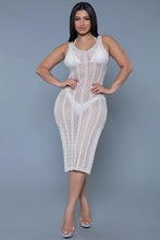 Load image into Gallery viewer, Delilah Midi Dress Cover-Up – Sleeveless Beach Swimsuit Cover with Side Slit & Deep U-Back