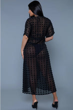 Load image into Gallery viewer, Alice Cover-Up Maxi Dress, Swiss Dot Kimono Style Cover-Up