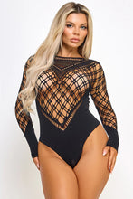 Load image into Gallery viewer, Amy Geo Diamond Long Sleeve Bodysuit