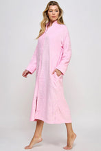 Load image into Gallery viewer, Jacquard Sabrina Collared Zip Front Robe