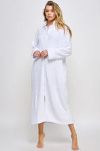 Load image into Gallery viewer, Jacquard Sabrina Collared Zip Front Robe