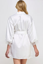 Load image into Gallery viewer, Gillian Satin Lace Trim Robe