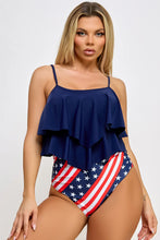 Load image into Gallery viewer, Margaret Tankini Set – Flowy, Flattering, and Full of Patriotism