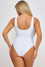 Load image into Gallery viewer, Valery One-Piece Swimsuit – Lace-Up Deep Plunge, Padded, Medium Coverage