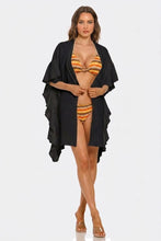 Load image into Gallery viewer, Elvira One-Piece Swimsuit, Mesh Cutout Bathing Suit with Fishnet Paneling, Deep V Design & Front Strap Detail, Stylish Swimwear
