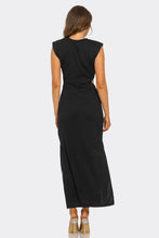 Load image into Gallery viewer, Knot Your Average Maxi Swim Cover Up Dress, Sleeveless Beach Dress with Twist Knot Waist & Side Cutout Design, Lightweight Stretch Resort Wear