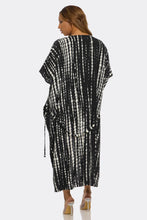 Load image into Gallery viewer, Tie Dye Maxi Beach Cover Up, Lightweight Boho Kimono Swimsuit Cover-Up with Open Front, Relaxed Loose Fit, V-Neck & Flowy Sleeves