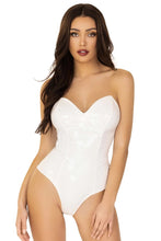 Load image into Gallery viewer, Strapless Vinyl Bat-Wing Bodysuit – A Wickedly Sexy Halloween Must-Have