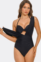 Load image into Gallery viewer, Sweetheart One-Piece Swimsuit, Underwire Bathing Suit with Molded Cups, Adjustable Straps, Standard Leg Cut & Full Bum Coverage
