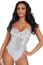 Load image into Gallery viewer, Two -Piece Snap Crotch Sequin Bodysuit – Sparkle Your Way into Any Costume Look