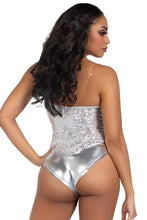 Load image into Gallery viewer, Two -Piece Snap Crotch Sequin Bodysuit – Sparkle Your Way into Any Costume Look