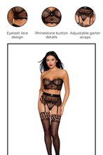 Load image into Gallery viewer, Three-piece eyelash lace set