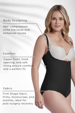 Load image into Gallery viewer, Sculpting Zipper Front Bodysuit