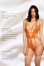 Load image into Gallery viewer, Strappy Teddy w Removable Garters