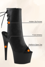 Load image into Gallery viewer, Faux Leather Ankle Boot