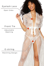 Load image into Gallery viewer, Lace gown and G-string set
