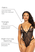Load image into Gallery viewer, Lace and mesh teddy