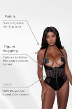 Load image into Gallery viewer, Daria Bodysuit with Cup less halter neckline