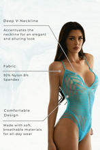 Load image into Gallery viewer, Lined in Mesh Bodystocking