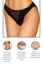 Load image into Gallery viewer, Microfiber heart-back panty