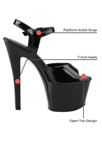 Load image into Gallery viewer, Open-Toe Ankle Strap Platform Women's Heel Sandals