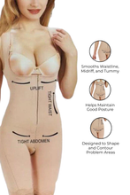 Load image into Gallery viewer, Knee Length Full Body Slimmer with Straps