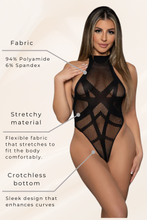Load image into Gallery viewer, The Love Affaire Fishnet Bodysuit