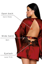 Load image into Gallery viewer, Open back satin robe