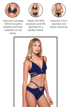 Load image into Gallery viewer, Strappy Bralette and Cut Out Panty