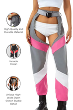 Load image into Gallery viewer, High Wasit Open Crotch Buckle Jogger