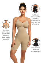 Load image into Gallery viewer, Seamless Sculpt Mid Thigh Bodysuit