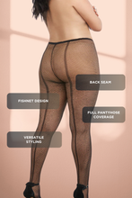 Load image into Gallery viewer, Fishnet Pantyhose with Back Seam